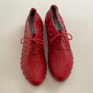 LITFOOT Red Leather Shoes size 40